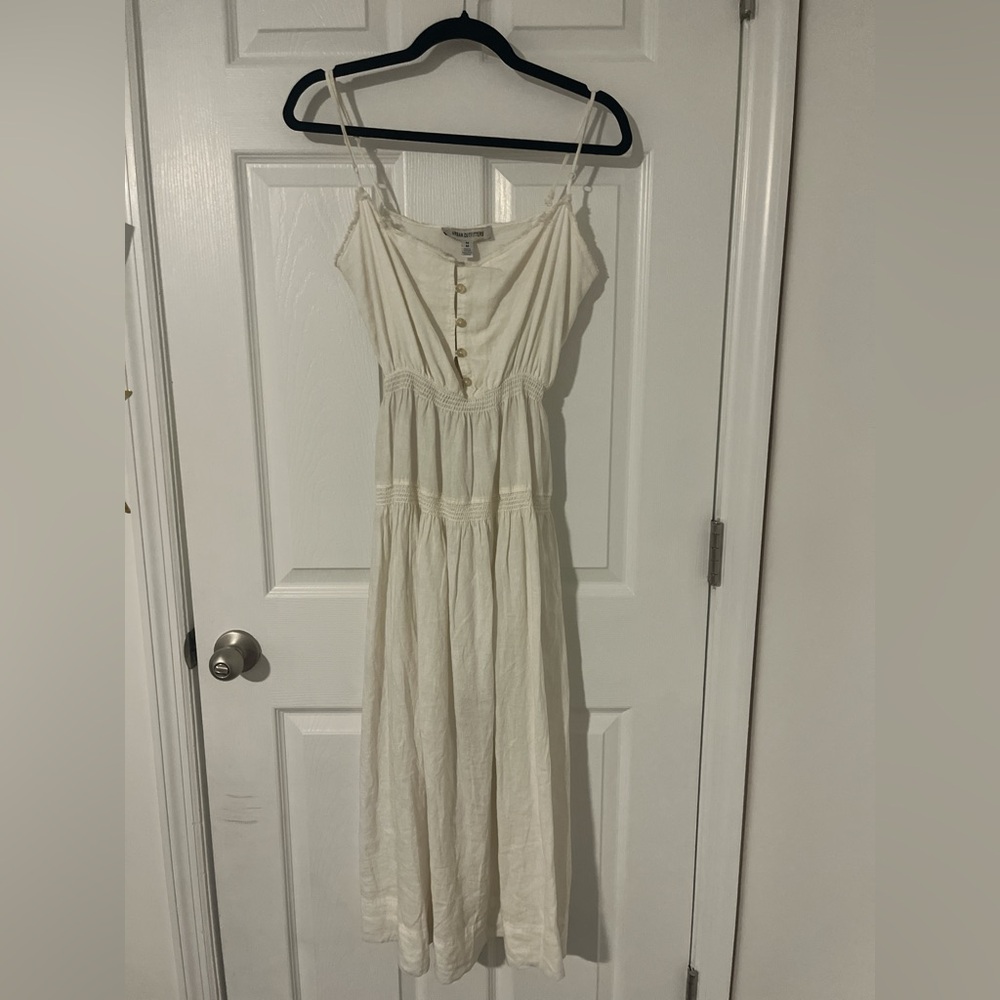 Urban Outfitters Cream Sleeveless Maxi Sundress